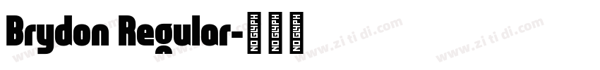Brydon Regular字体转换